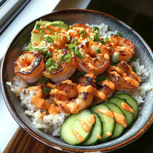 Shrimp Rice Bowls with Spicy Mayo