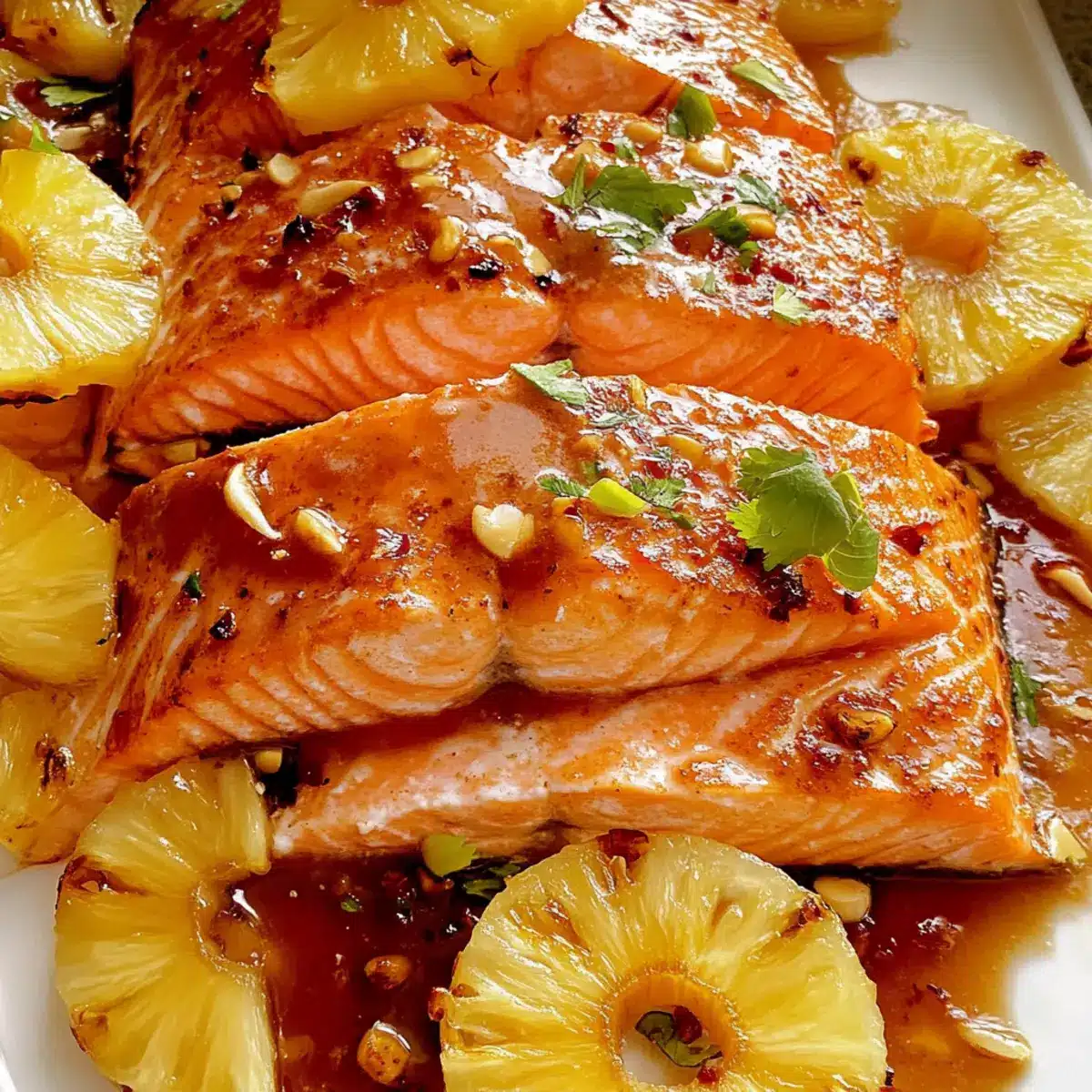 Baked Pineapple Salmon