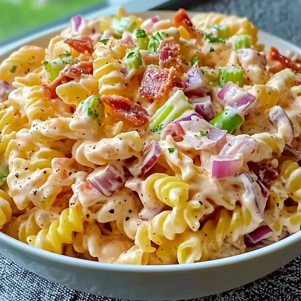 Pink Cadillac Pasta Salad
