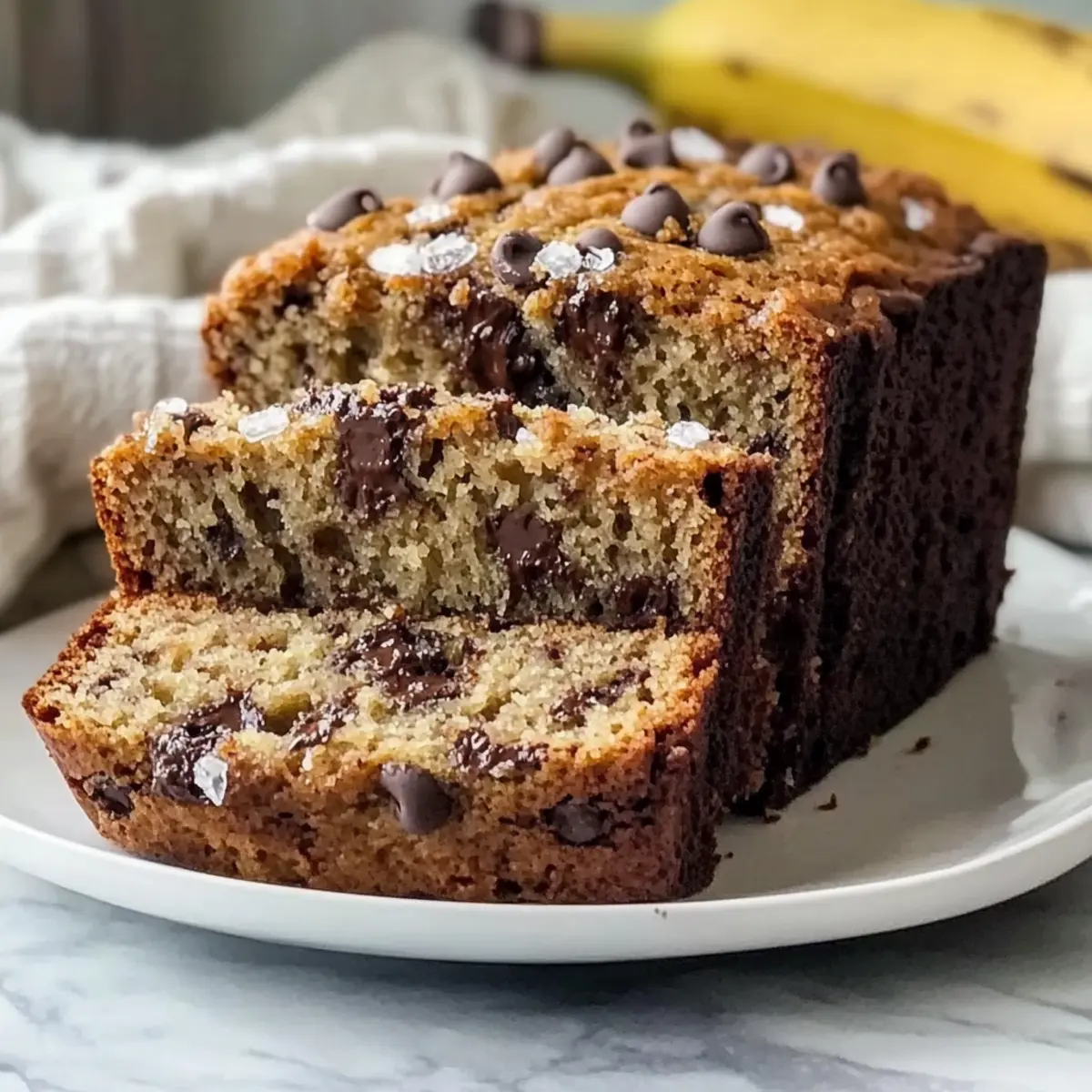Moist Chocolate Chip Banana Bread