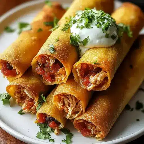Crispy Chicken Taquitos
