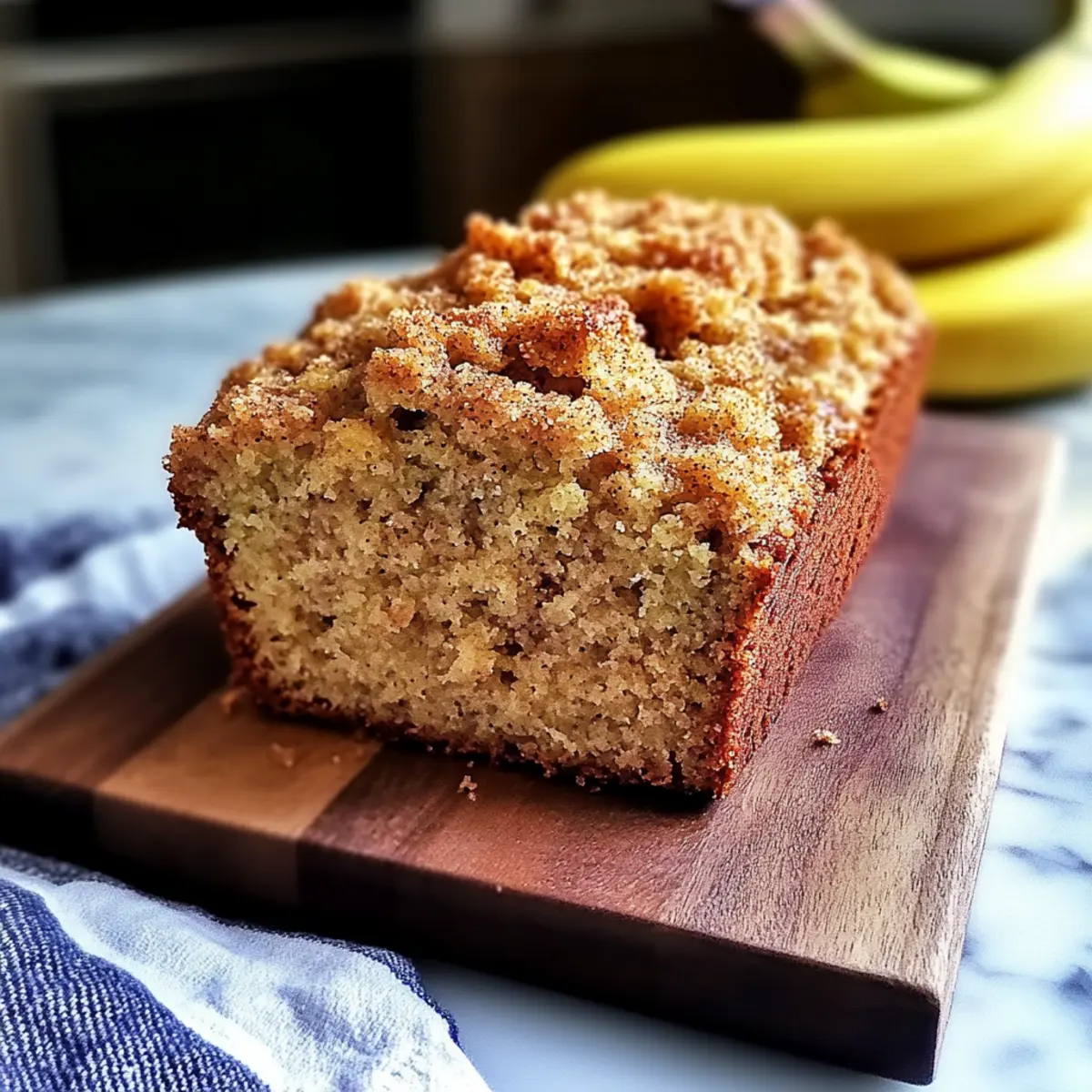 Cinnamon Crumb Banana Bread