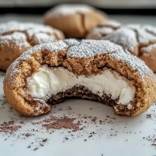 Tiramisu Crinkle Cookies