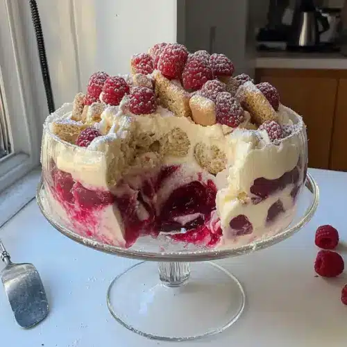 Rhubarb & Custard Trifle