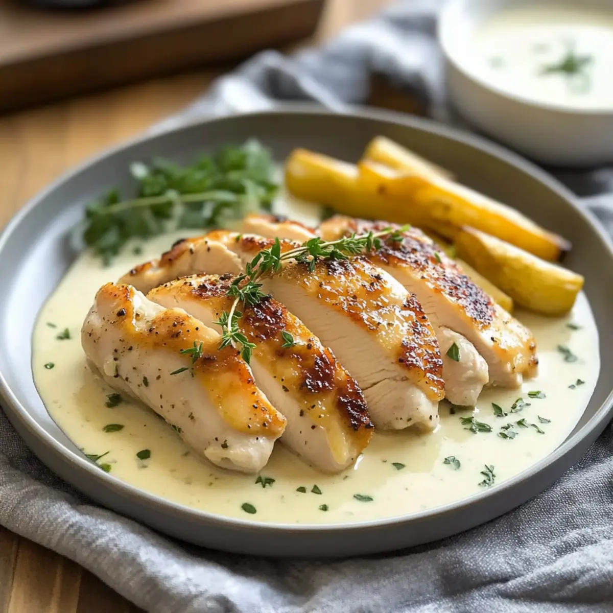 Chicken in White Wine Sauce