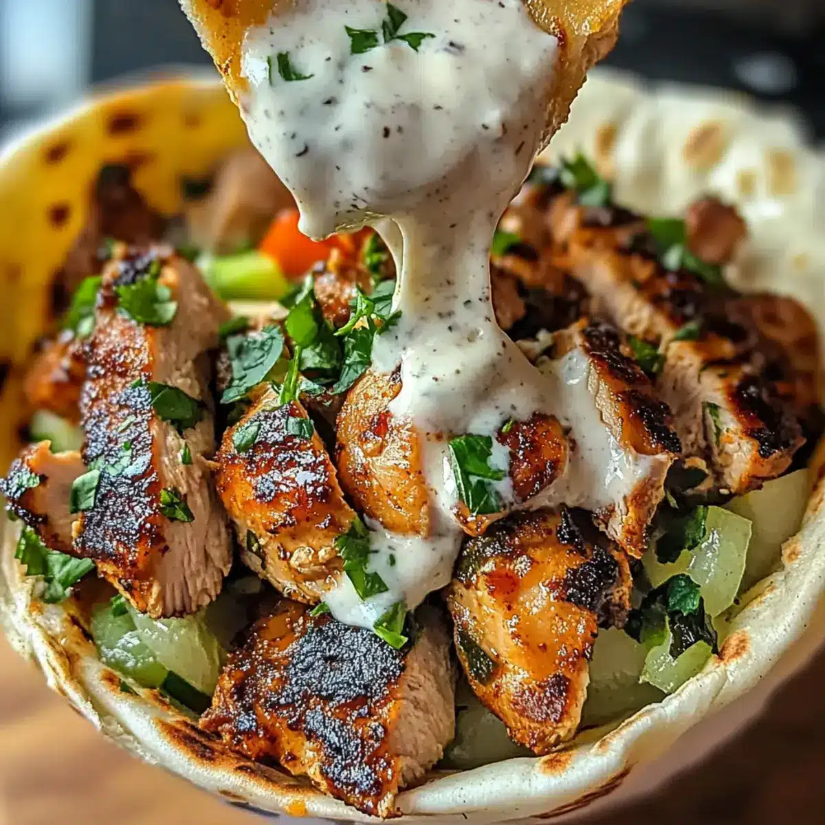 Chicken Shawarma with Garlic Sauce