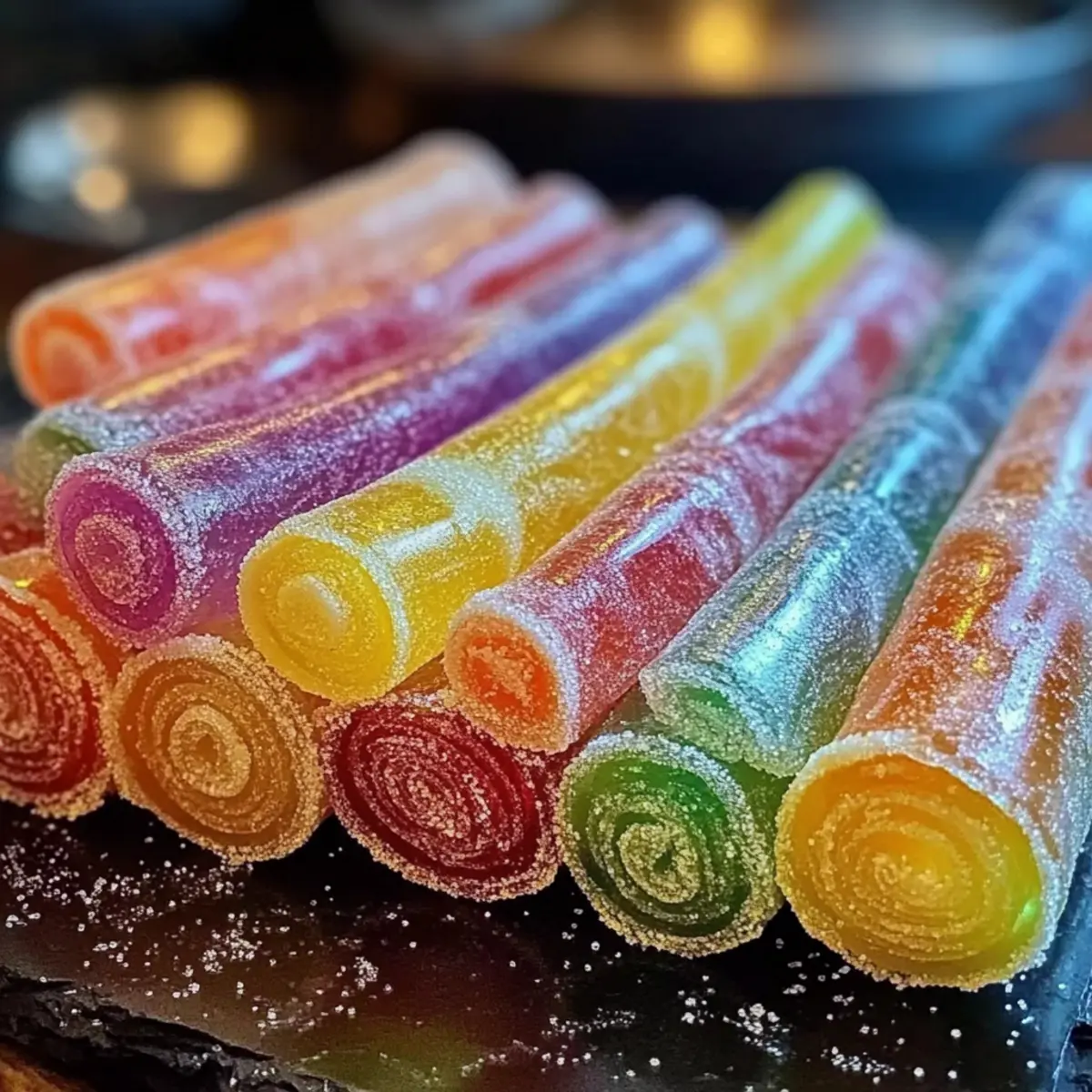 Sweet & Sour Vodka Rainbow Rollups