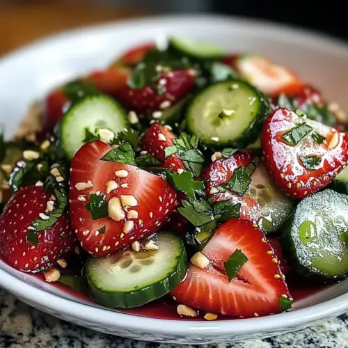 Cucumber Strawberry Salad