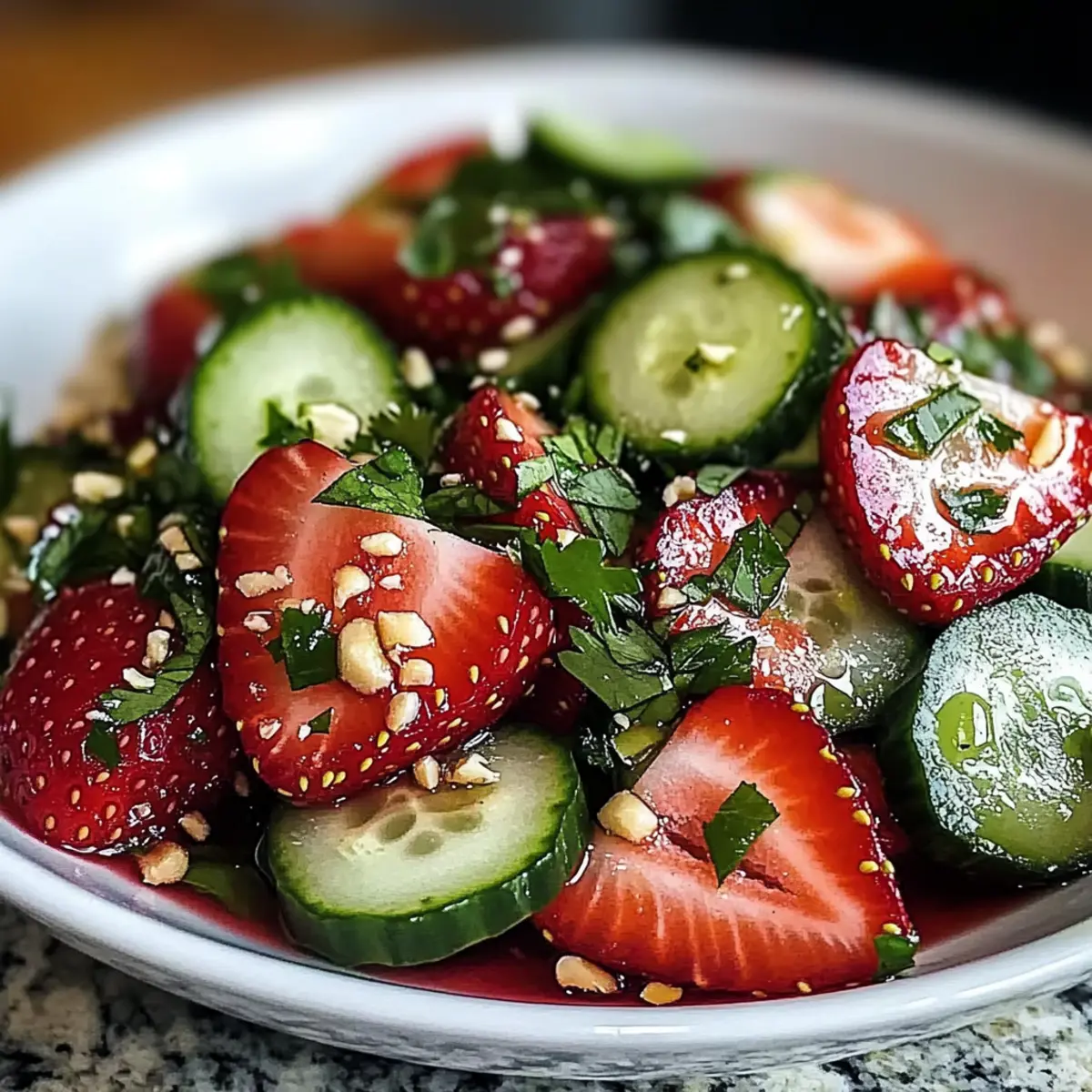 Cucumber Strawberry Salad