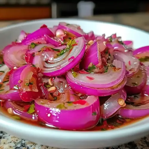 Hot Honey Pickled Red Onions