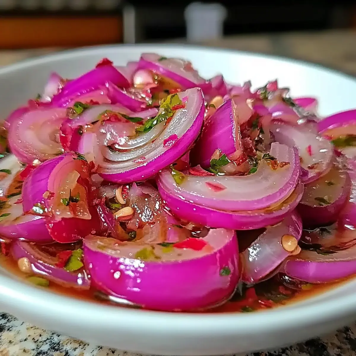 Hot Honey Pickled Red Onions