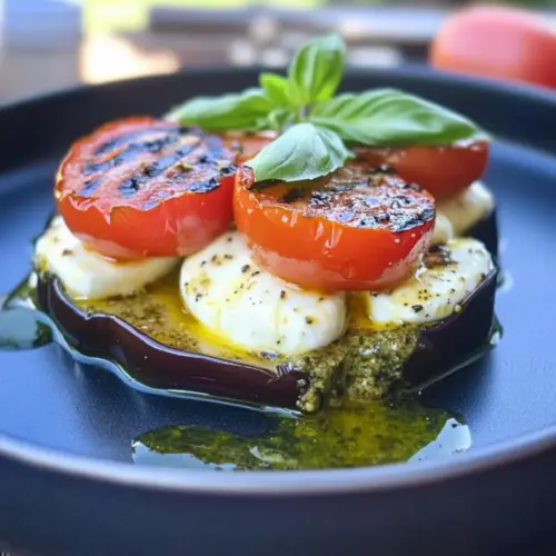 Grilled Eggplant Caprese