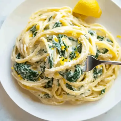 LEMON RICOTTA PASTA & SPINACH