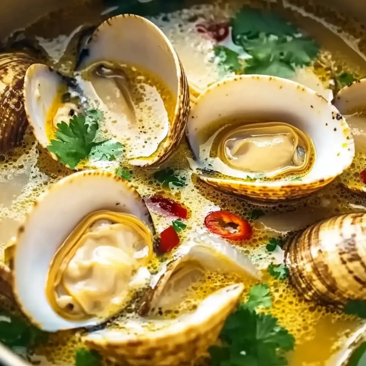 Coconut Broth Clams with Lemongrass