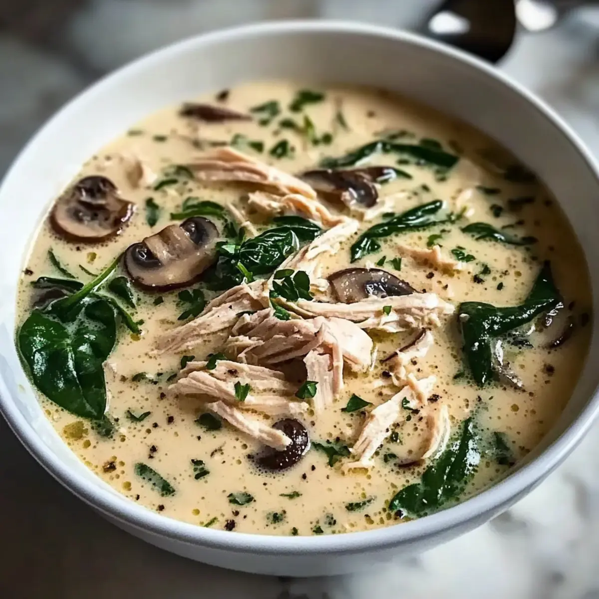 Rotisserie Chicken Mushroom Soup