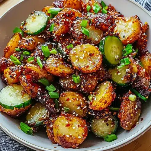 Crispy Gochujang Potato Salad