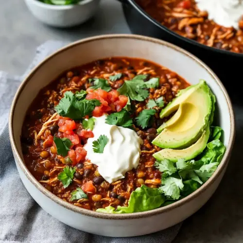 Crockpot Spicy Lentil Chili