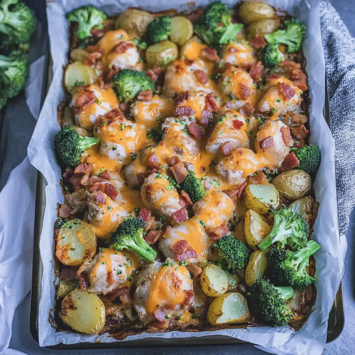 Chicken Bacon Ranch Sheet Pan