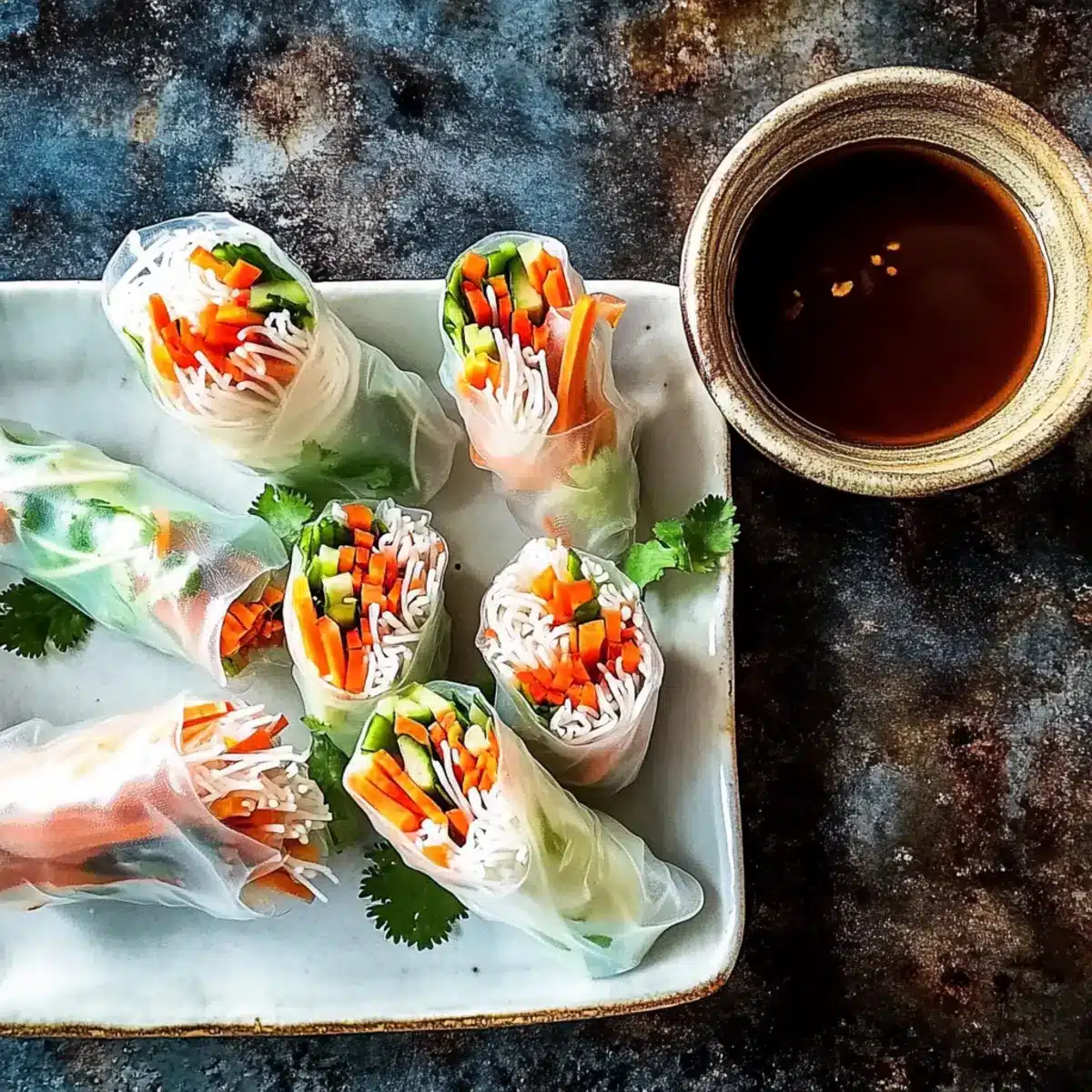 Vietnamese-style chicken summer rolls
