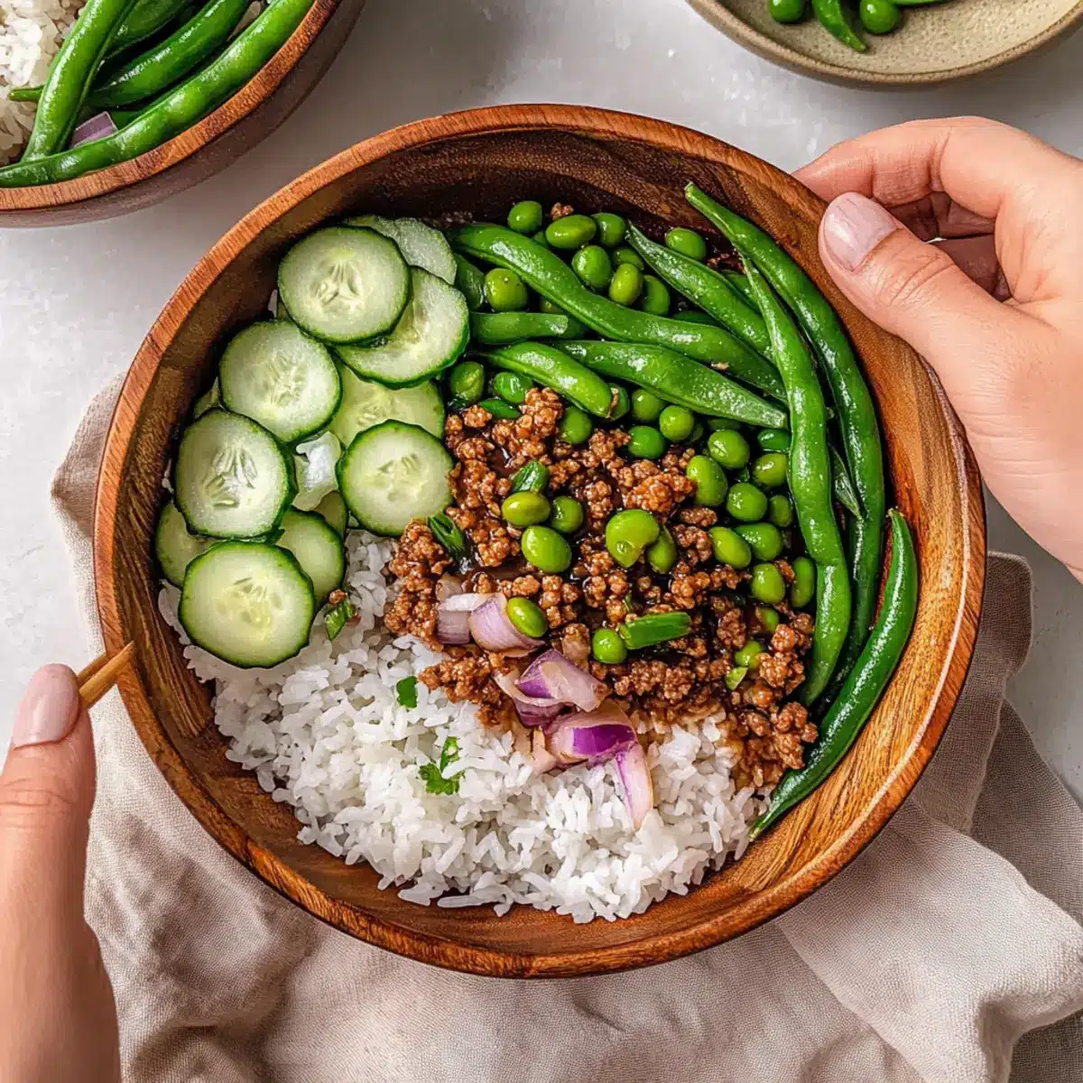 Teriyaki Ground Turkey Rice Bowls
