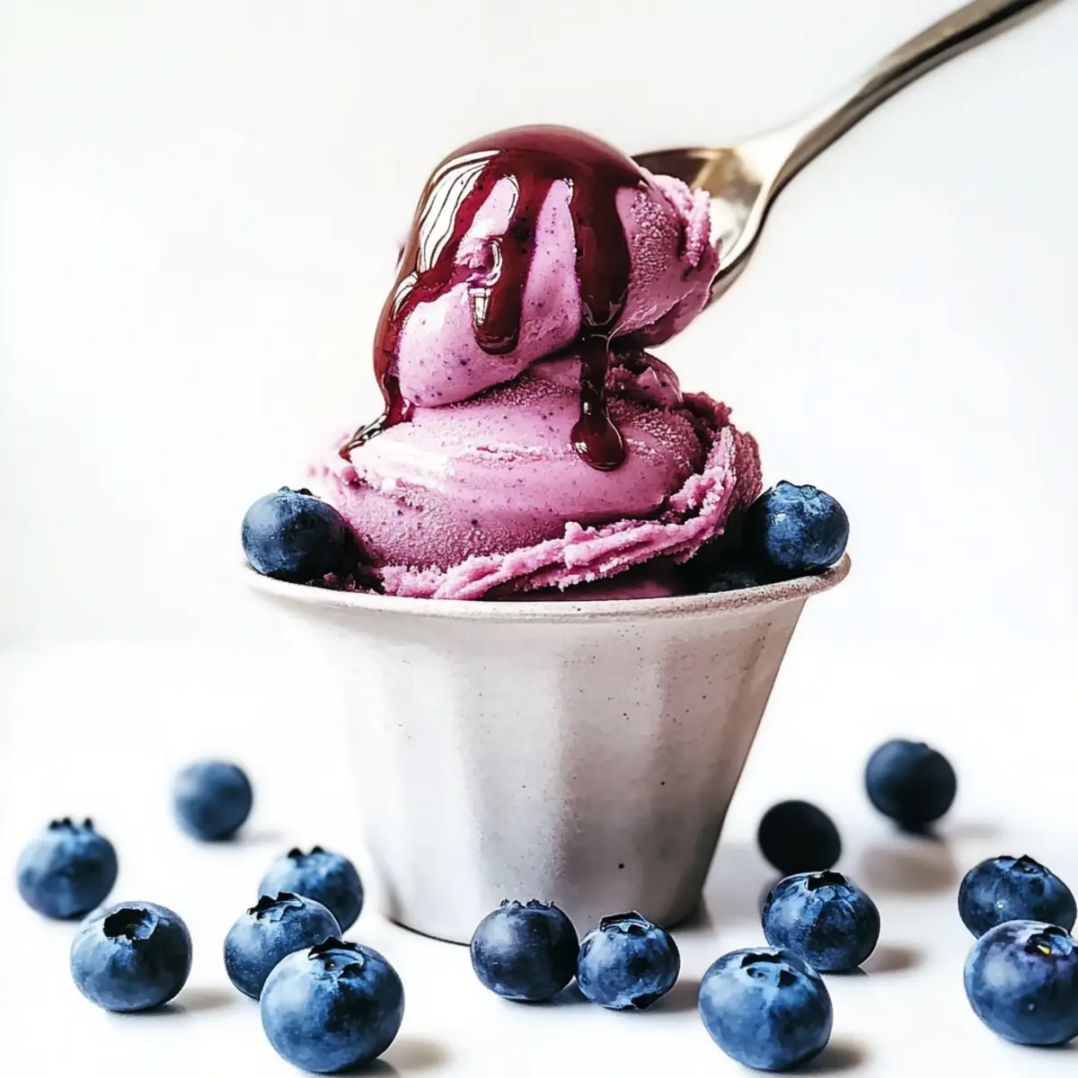 Blueberry Frozen Yogurt