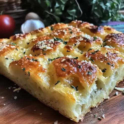 Garlic Parmesan Focaccia Bread