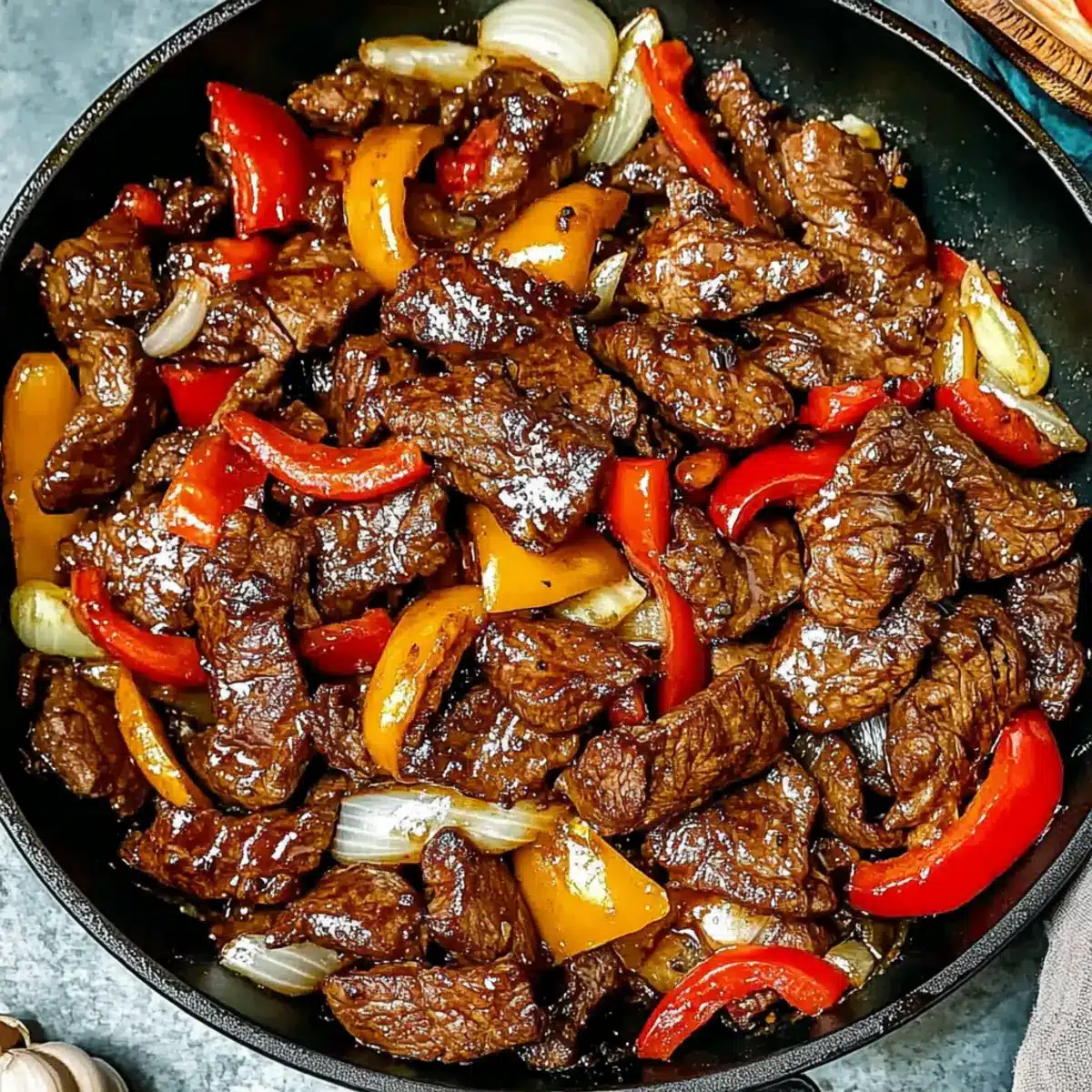 Black Pepper Beef Stir-Fry
