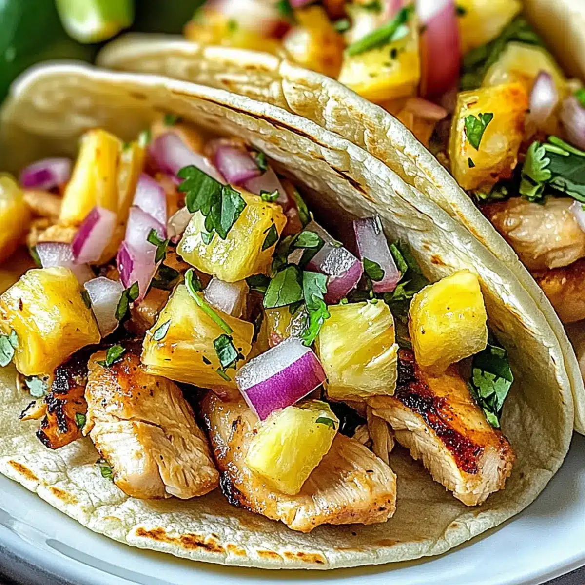 Pineapple Chicken Tacos