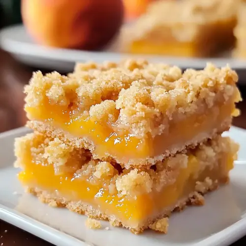 Peach Crumb Bars