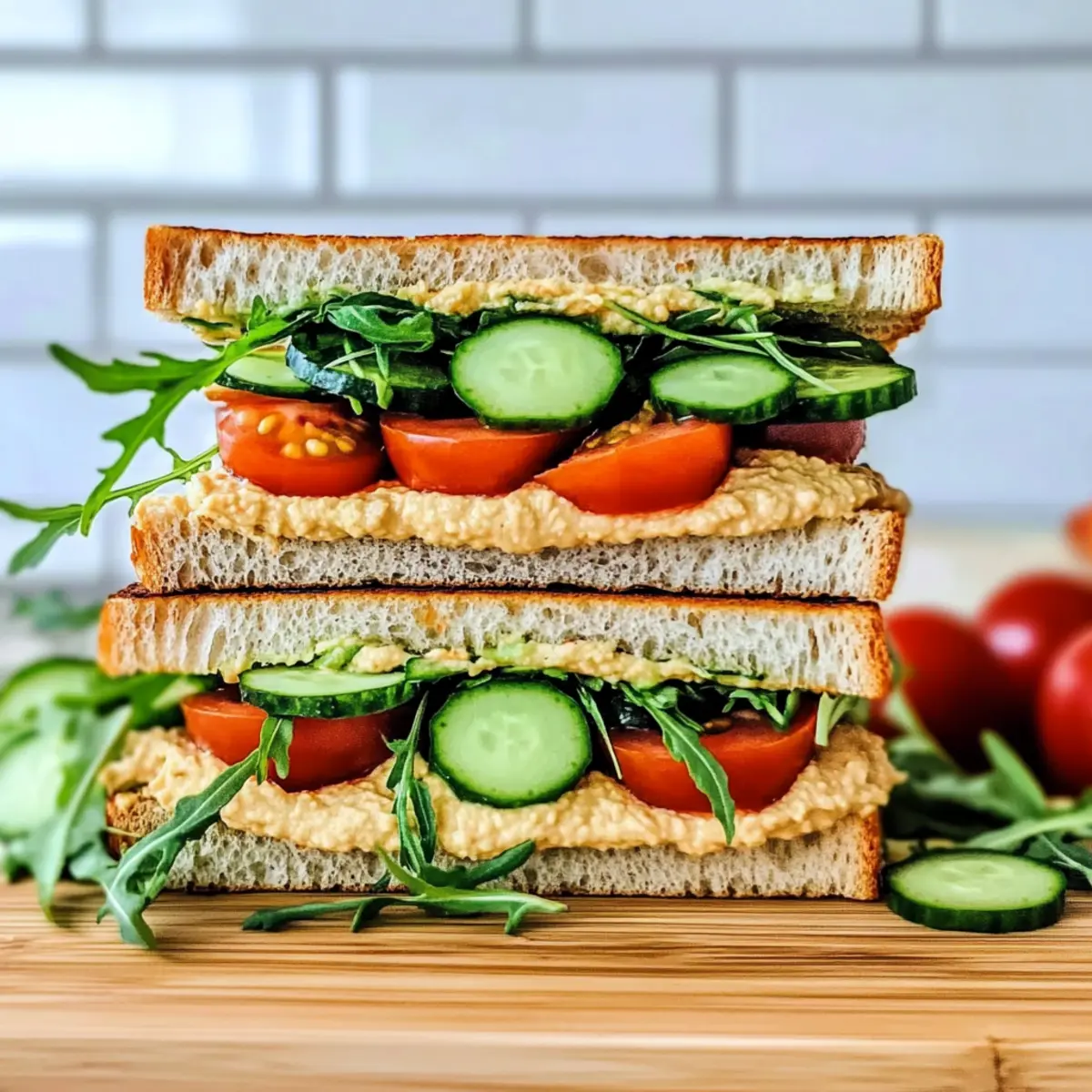 Mediterranean Veggie Sandwich