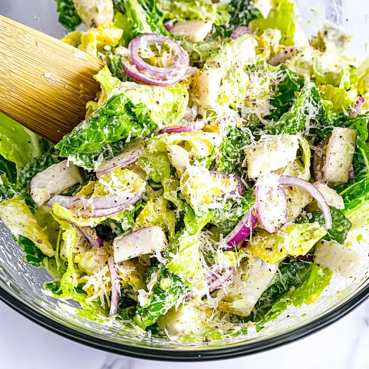 Lemon Parmesan Lettuce Salad
