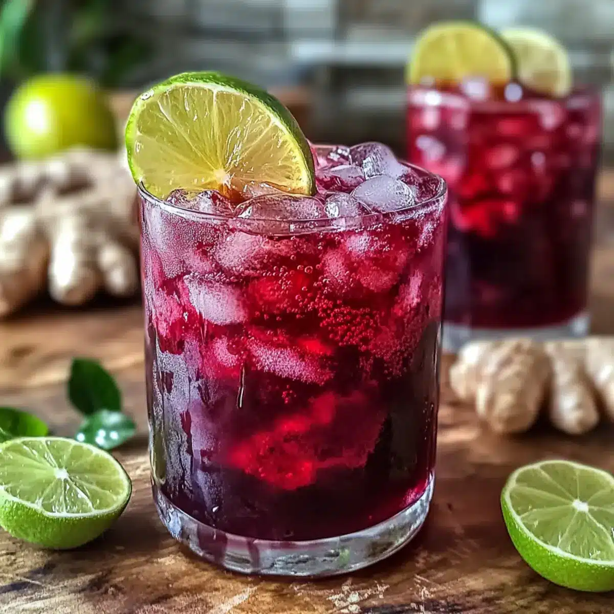 Hibiscus Ginger Iced Tea