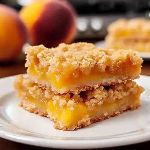 Peach Crumb Bars