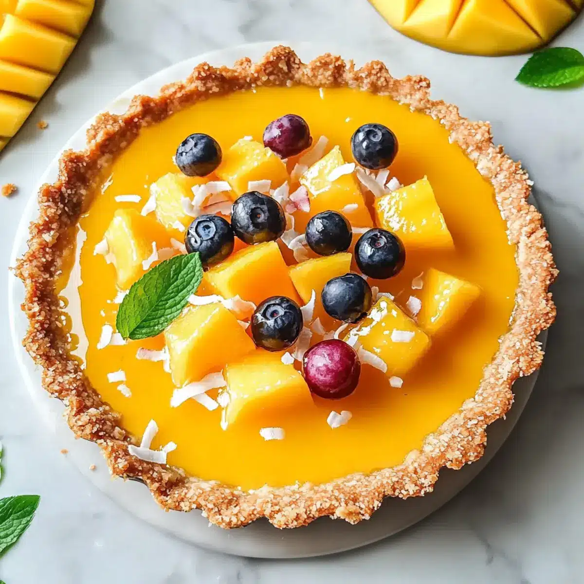 Mango Curd Tart