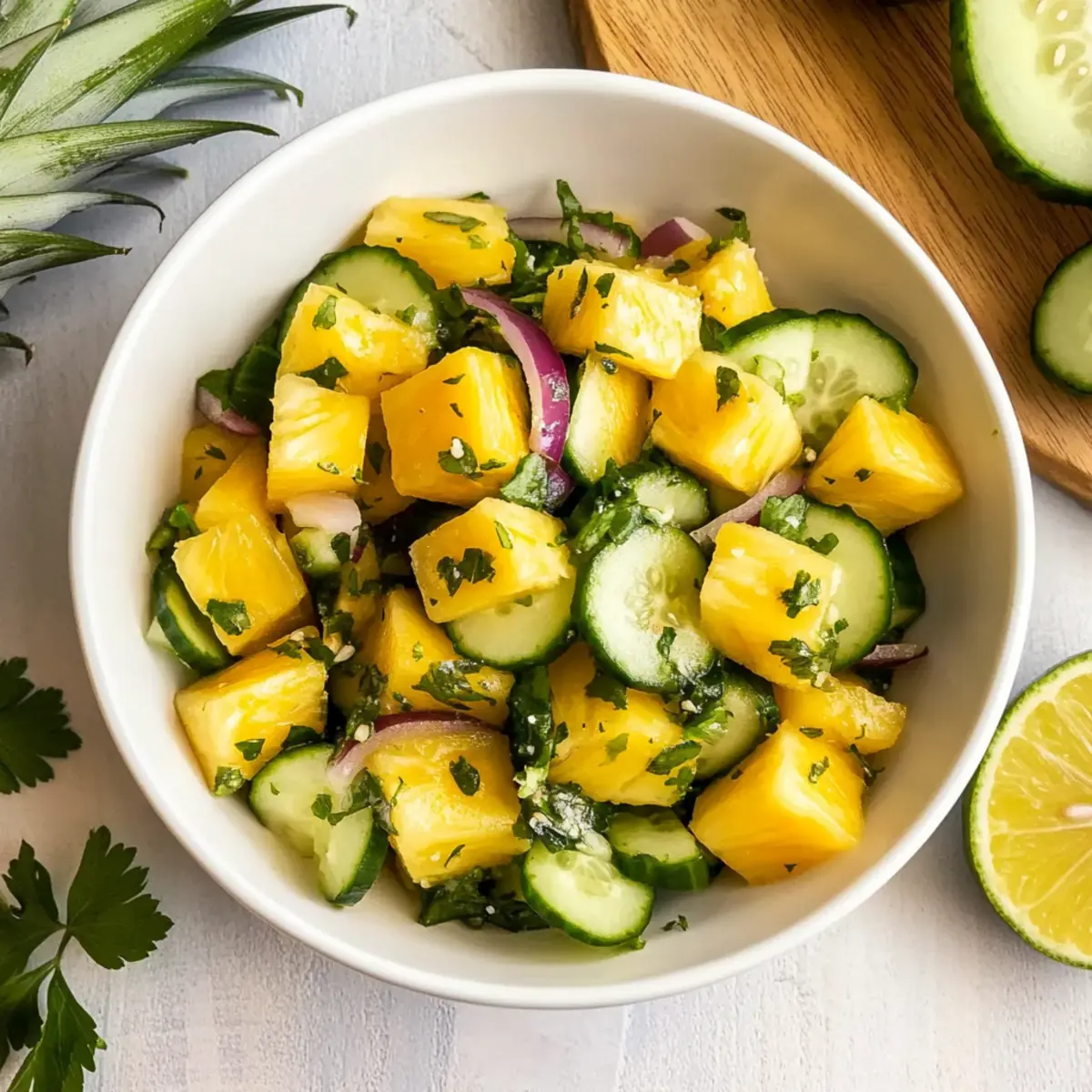 Pineapple Cucumber Salad