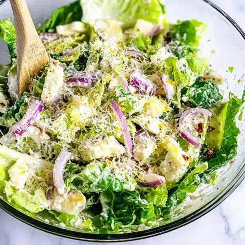 Lemon Parmesan Lettuce Salad
