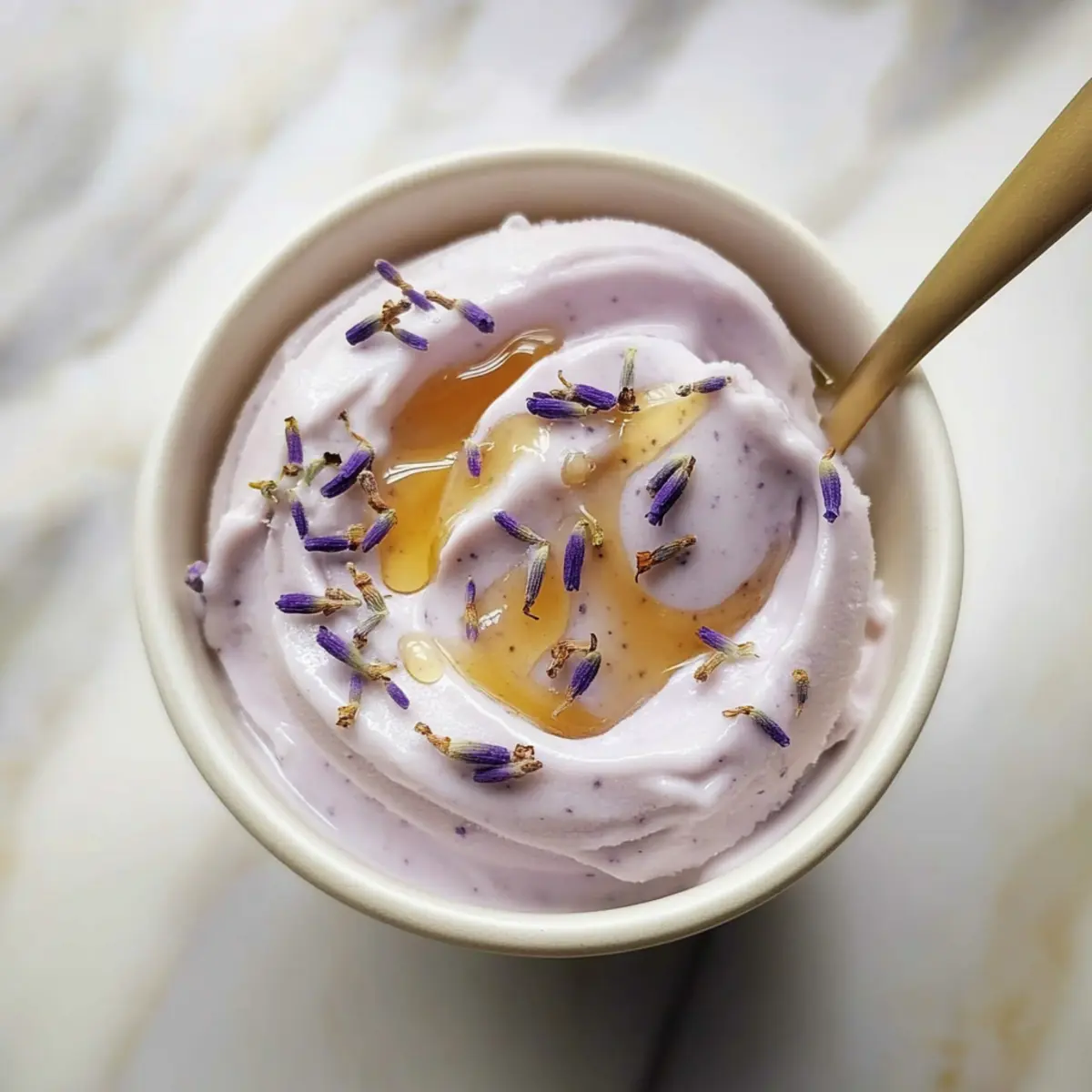 Honey Lavender Frozen Yogurt
