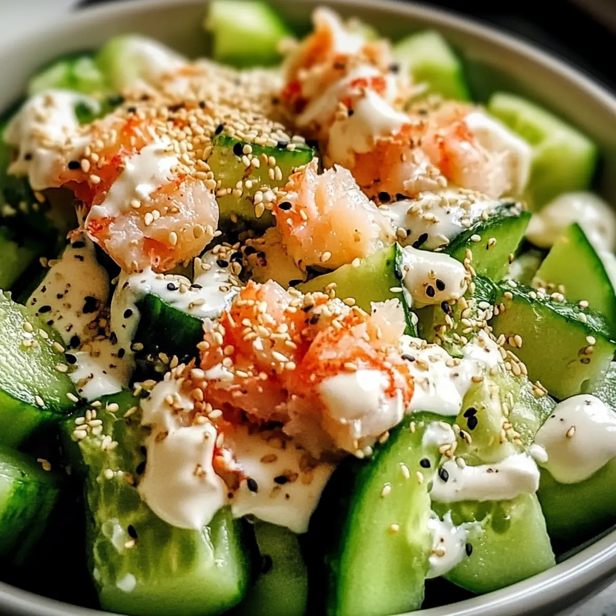 California Roll Cucumber Salad