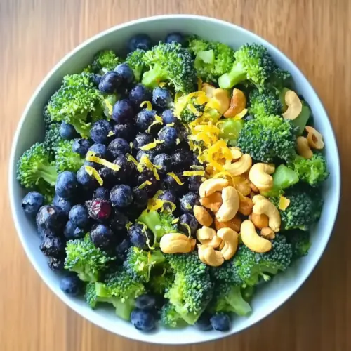 Blueberry Lemon Poppyseed Broccoli Salad