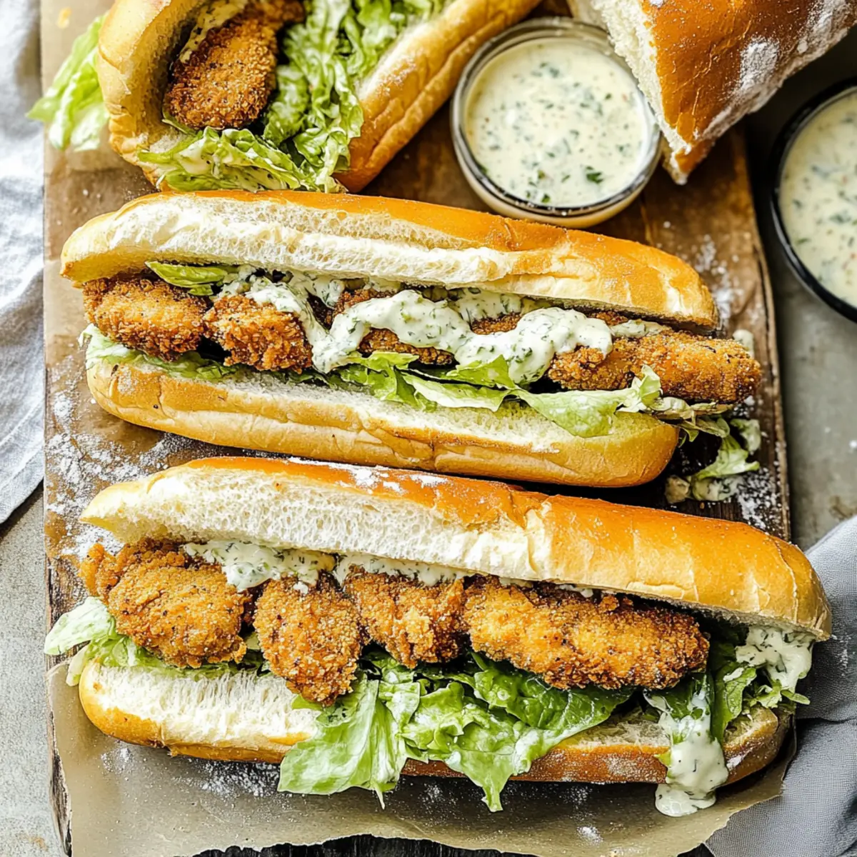 Chicken Caesar Sandwiches