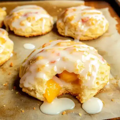 Buttermilk Peach Biscuits