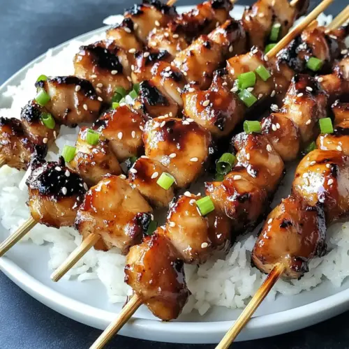 Teriyaki Chicken Skewers