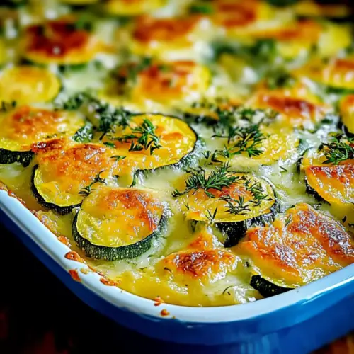 Cheesy Squash and Zucchini Casserole