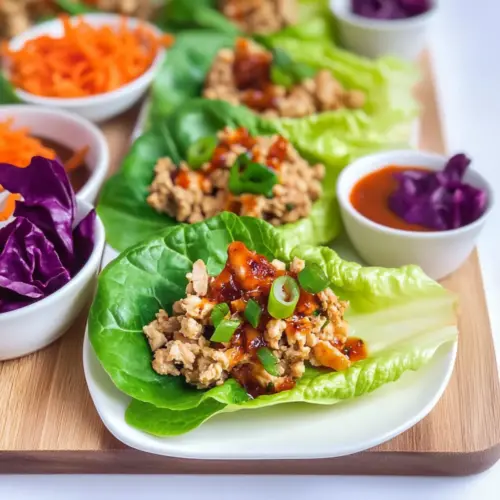 Sesame Chicken Lettuce Wraps