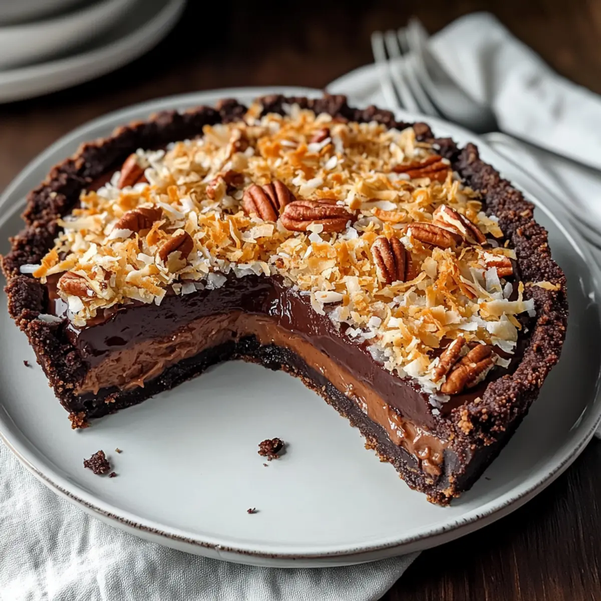 No-Bake German Chocolate Pie