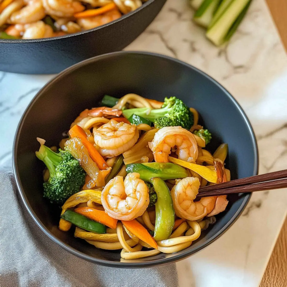 Shrimp Yaki Udon