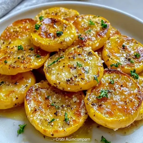 Garlic Herb Roasted Summer Squash