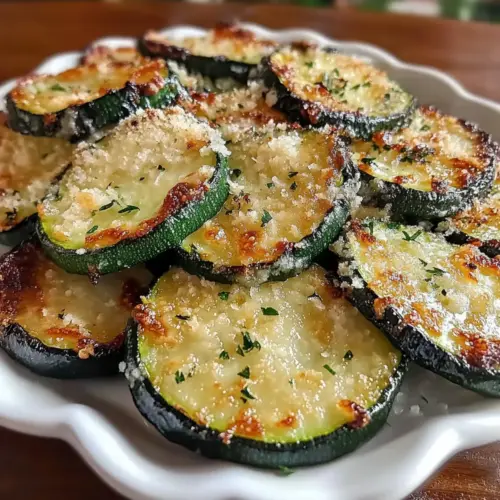 Garlic Parmesan Roasted Zucchini Side