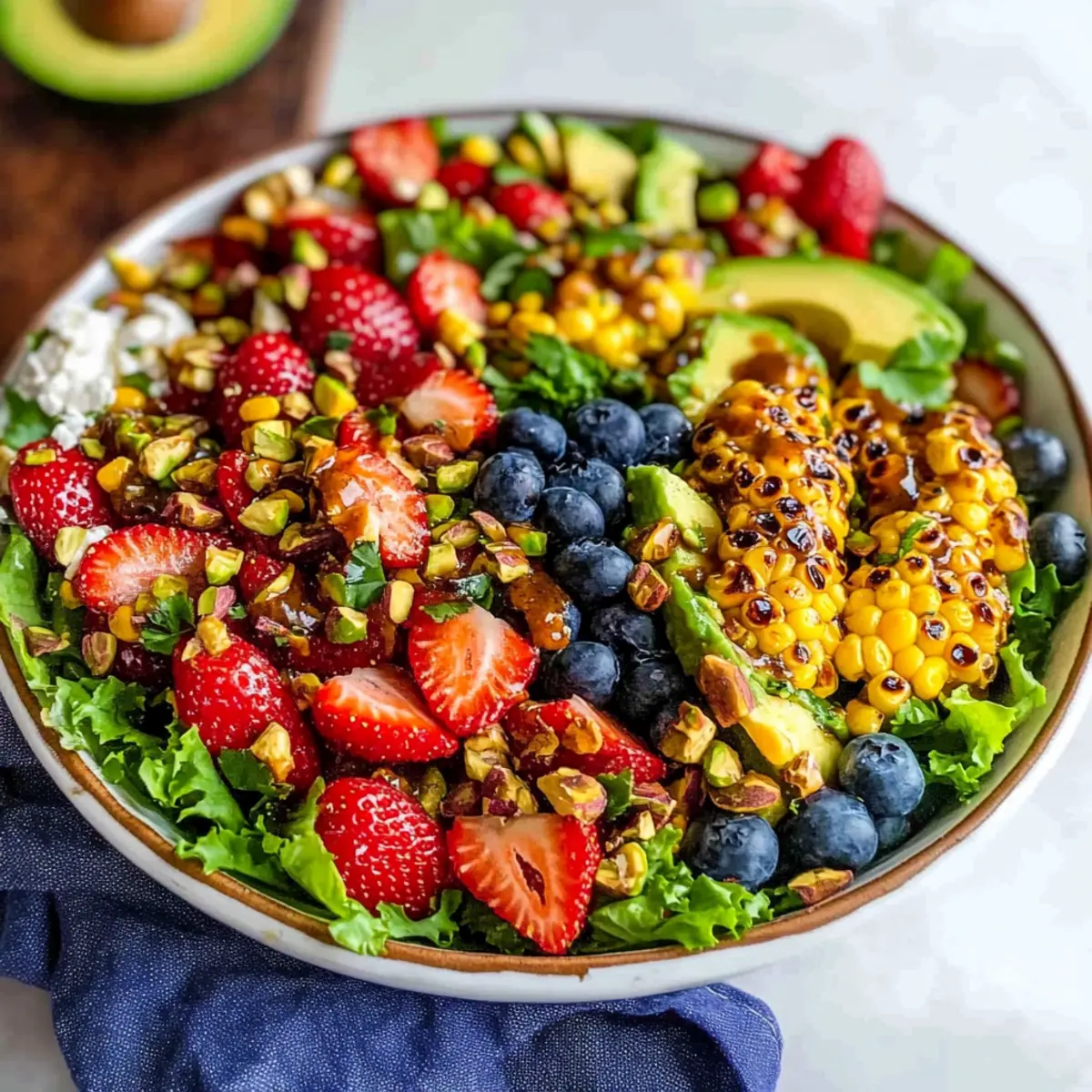 Strawberry Avocado Corn Salad