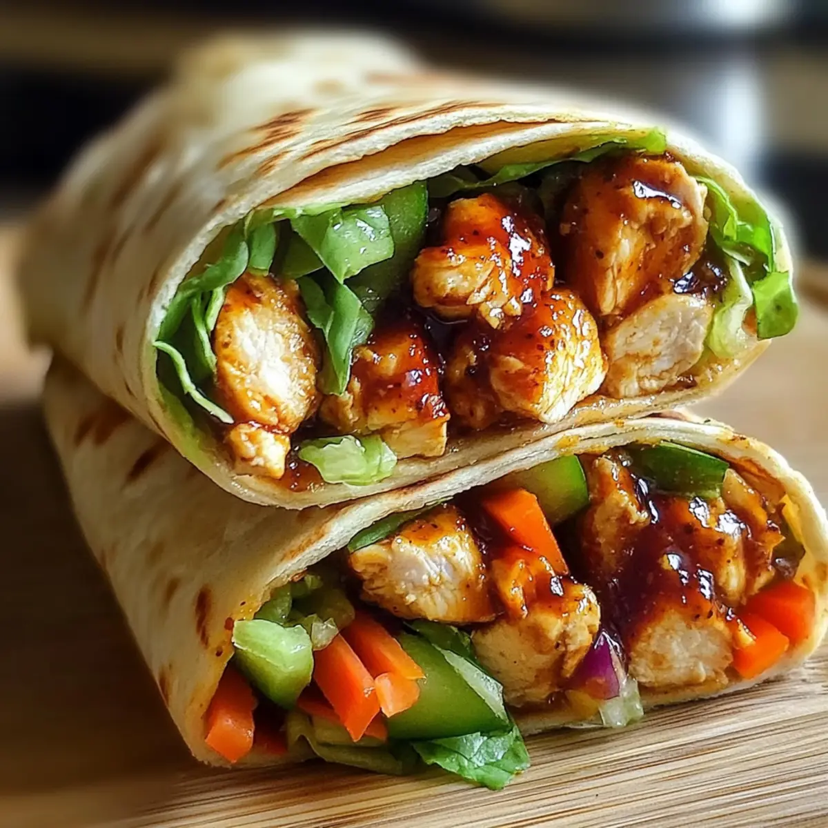 Sweet Chili Chicken Wraps